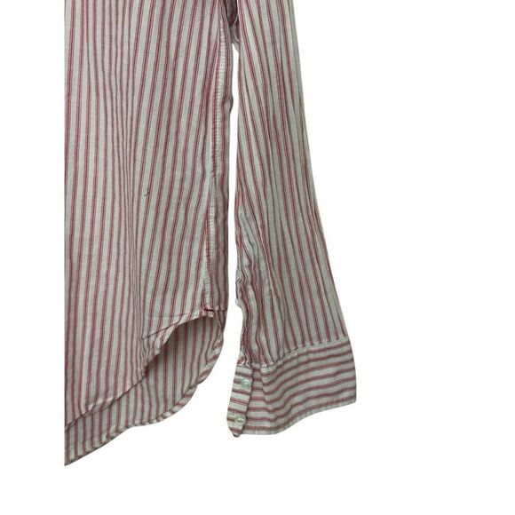 Xirena Button Up Shirt Womens Small Pink Multi Stripe Long Sleeve 100% Cotton S - Picture 4 of 7